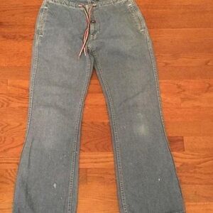 TOMMY GIRL HILFIGER JEANS FADED PAINT SPLATTER DISTRESSED SIZE COLLEGE DORM